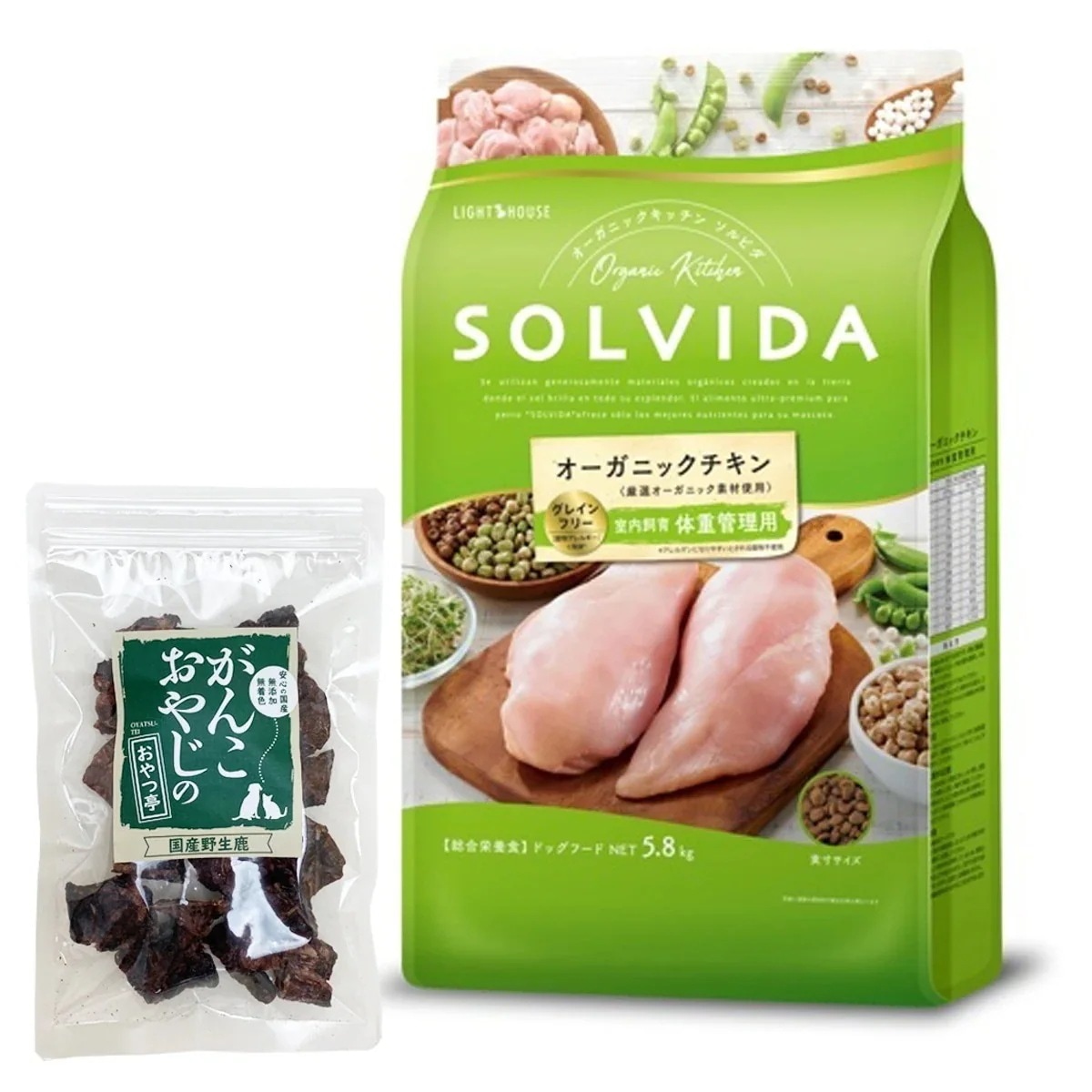 ドッグフード グレインフリー チキン 室内飼育体重管理用 5.8kg【国産鹿ラング15g付き】