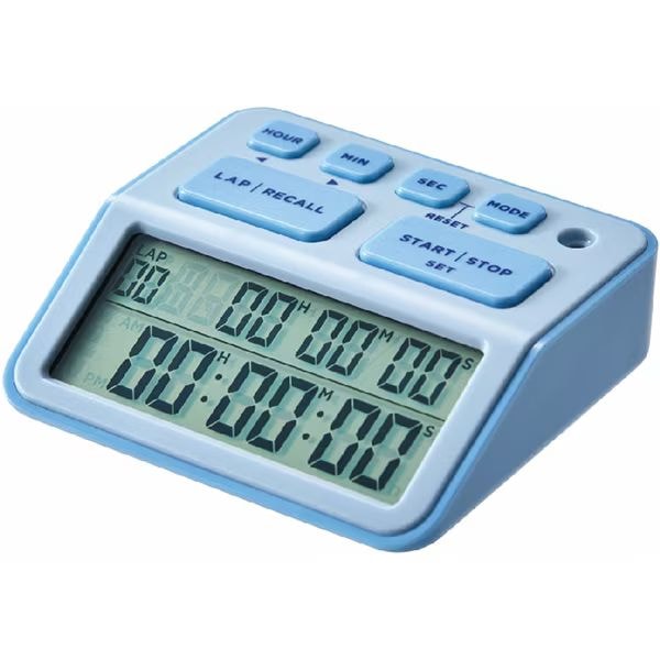 （まとめ買い）学習タイマー ルラップ ライトブルー 試験対策タイマー LLT10-LB [x3]