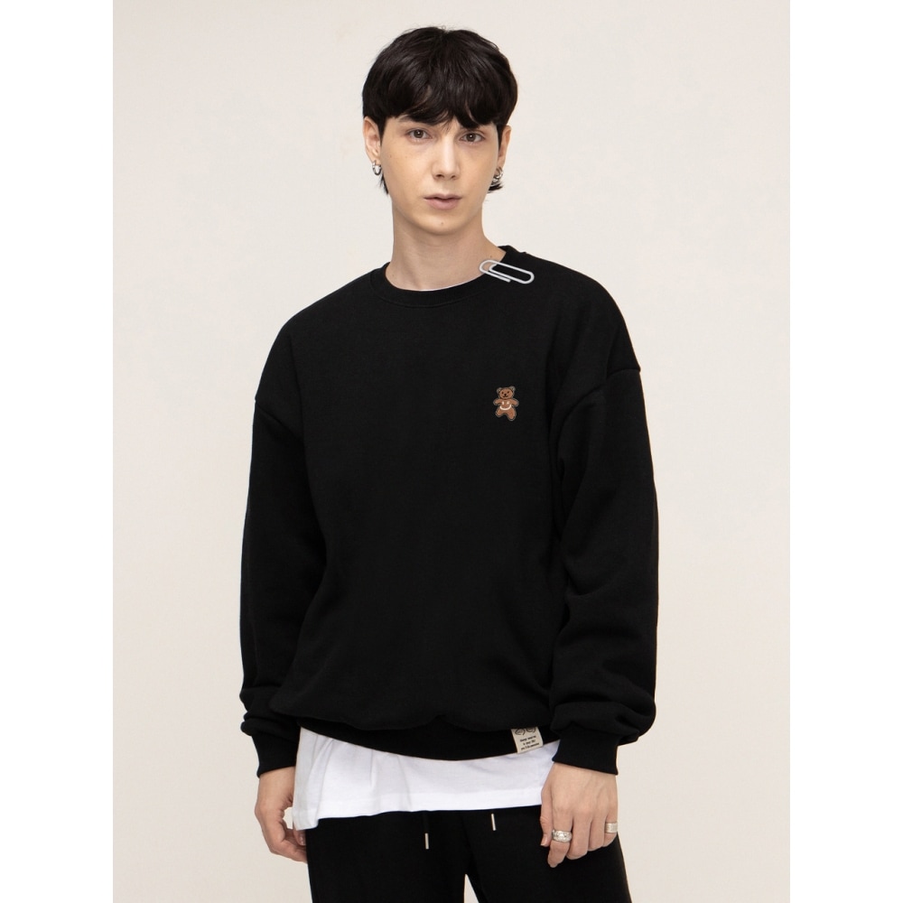 GRAVER スモールベア刺繍スマイルマンツーマン 6color