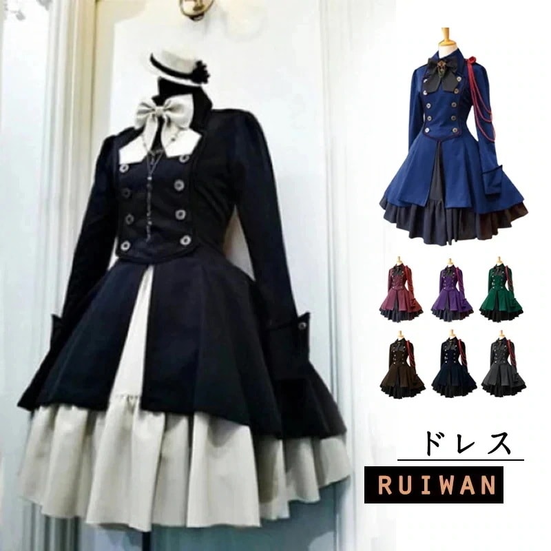 2025福袋 成人式 ハロウィン ドレスロングドレス Jkセット セクシーかわいいコスプレハロウィン衣装 女性ワンピース制服大きめサイズS-5XL キョンシー服 子供 ロリータ和服コスチュームコス