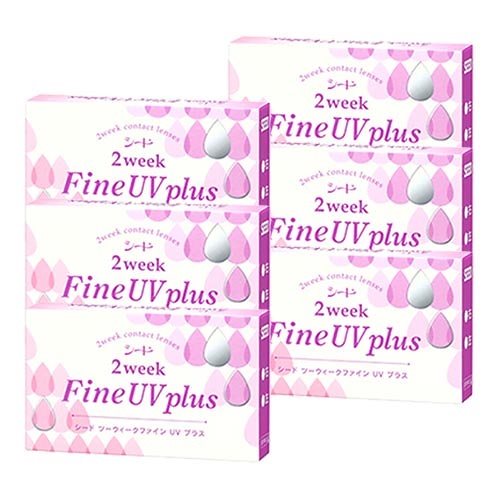 メガ割対象 2ウィークファインUVプラス(6枚入)6箱/ゆうパケット/2週間交換 コンタクト/sale10