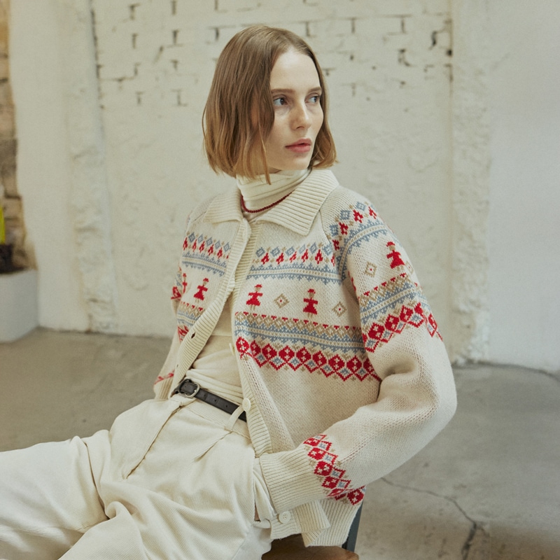 THING JACQUARD CARDIGAN_2 colors