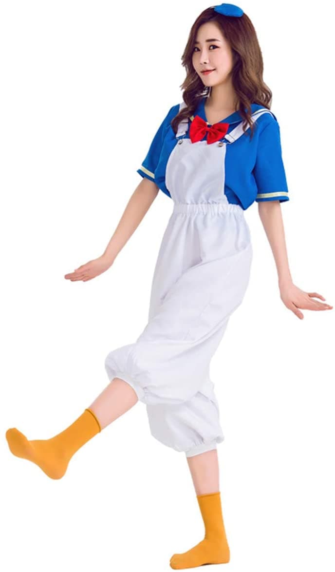 コスプレ衣装セーラー服コスチュームクリスマス パーティー大人おとなレディースメンズ 海軍風 アヒル