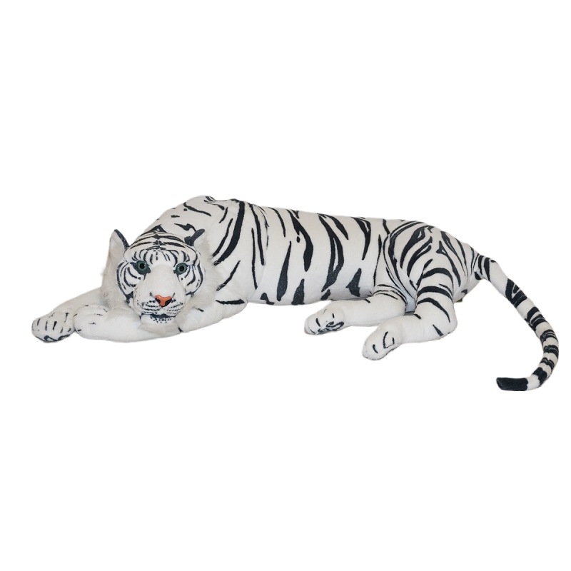 トラ 動物 ぬいぐるみ サプライズ プレゼント ギフト 景品 備品 インテリア ディスプレイ用品-白虎 休息の姿勢-長さ85cm/33.4インチ