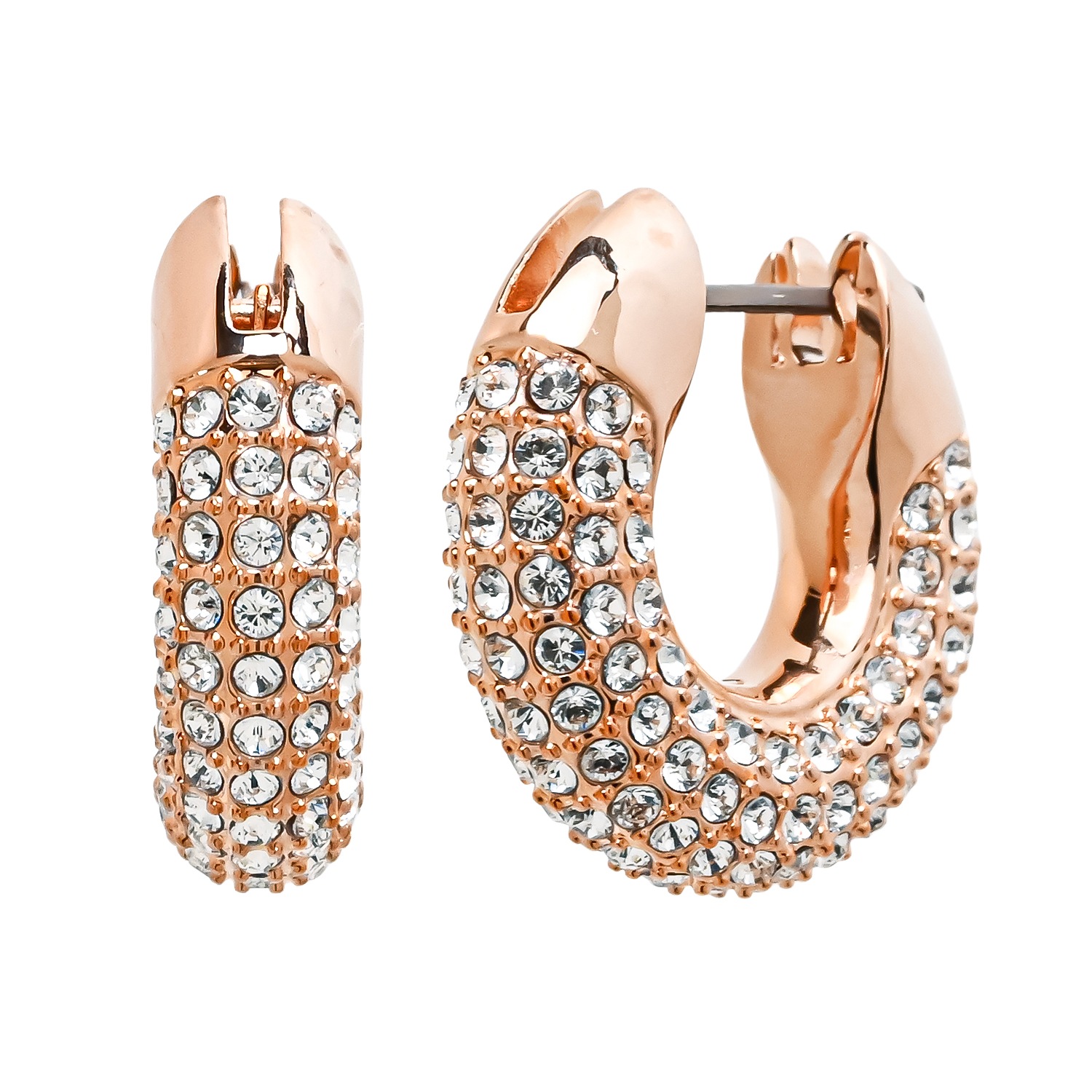 ピアス Dextera スモール フープピアス クリア ローズゴールド 5636531 ジュエリー アクセサリー