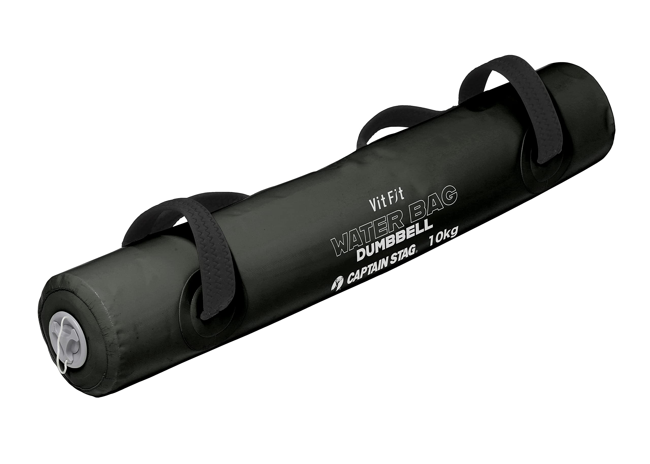 キャプテンスタッグ(CAPTAIN STAG) 体幹トレーニング ウォーターダンベル ウォーターバッグダンベル 最大10kg 重量調整可能 目盛り付き ブラック Vit Fit UR-924