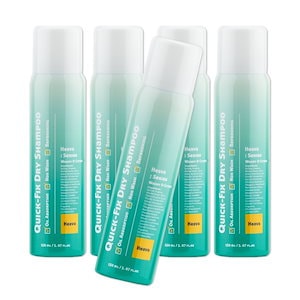 Quick-Fix Dry Shampoo 150ml X 5個 (天然ミネラルシリカ成分配合, 手軽なスプレータイプで, 水なしで髪と頭皮を清潔に保つ秘訣)