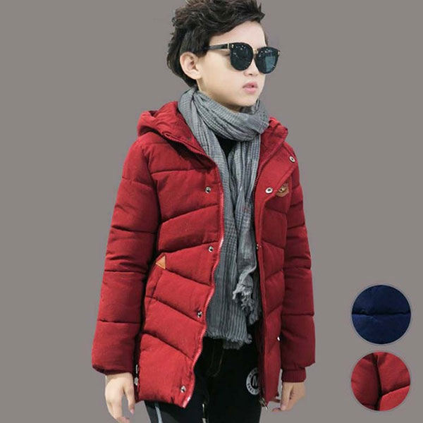 ダウンコート 男の子 キッズ ジュニア ロングコート レッド ブルー 子供服 子供 子ども 中綿 ダウンジャケット 軽量 フード付き アウター 大きいサイズ 防寒 防風 軽くてあったか 紳士用 通園