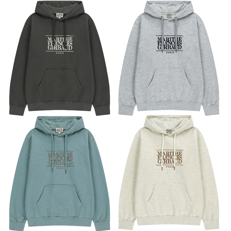 CLASSIC LOGO 刺繍 360g 裏起毛 ユニセックス パーカー フーディ スタンダードフィット 冬対応