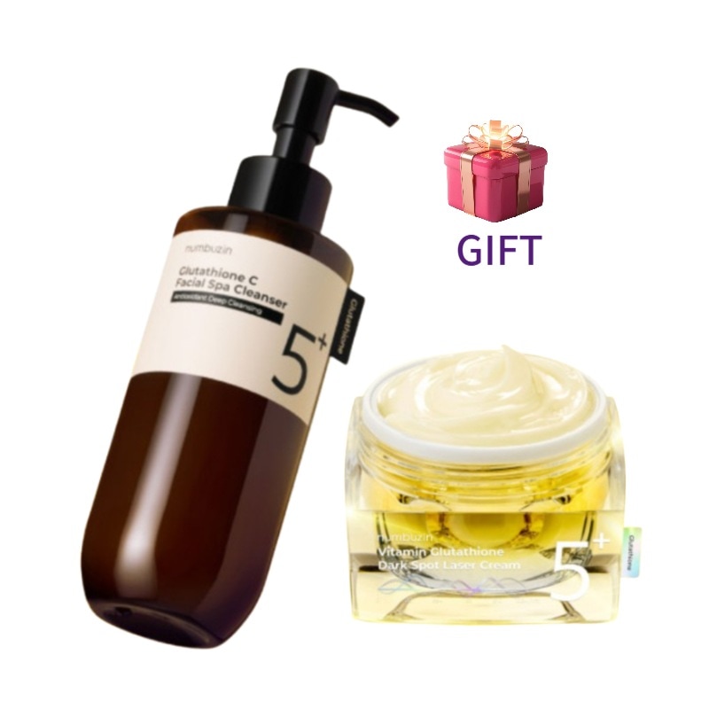 【新発売】5番 白玉グルタチオンCメラゼロクリーム / 50ml+5番 白玉グルタチオンCアロママッサージクレンジング / 200ml(マスクパック1枚贈呈)