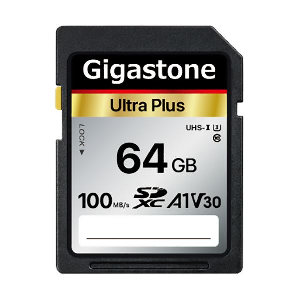 （まとめ）Gigastone SDXCカード 64GB V30 UHS-1 U3 A1 1枚[x3]