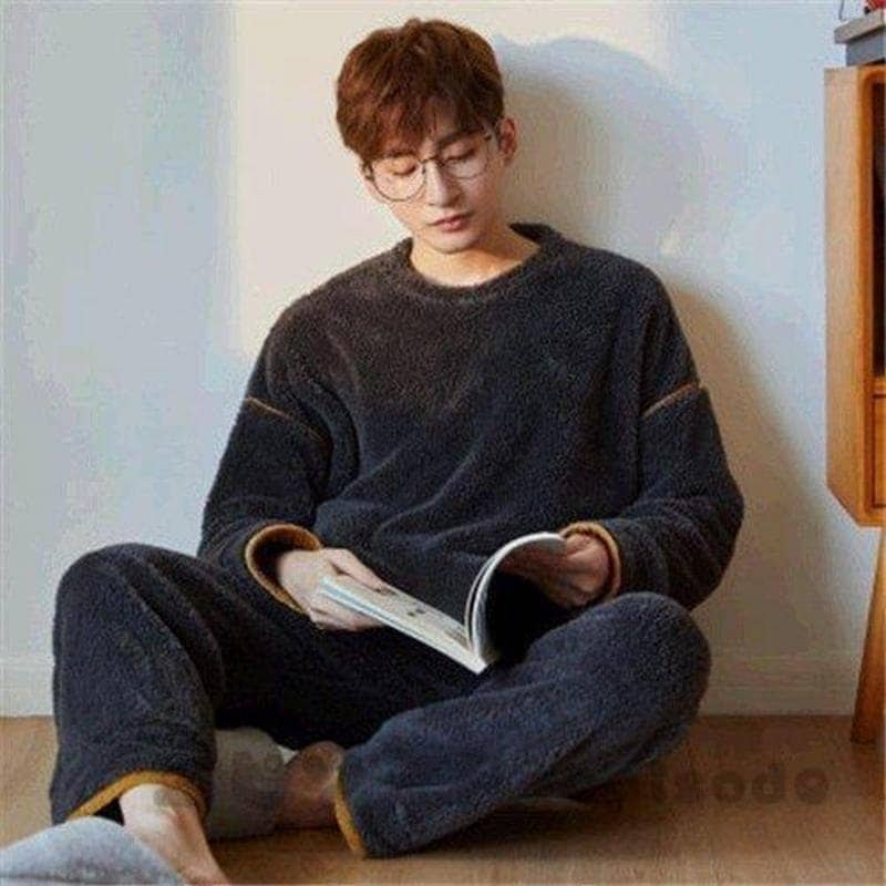 もこもこ パジャマ メンズ 冬 用 長袖 ルームウェア メンズ 上下 メンズパジャマ おしゃれ ブランド 部屋着 セットアップ モコモコ