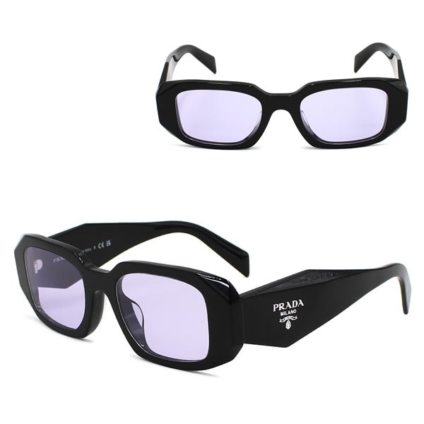 サングラス 0PR 17WSF 16K40J 51 サングラス ブラック ヴァイオレット アジアンフィット レディース