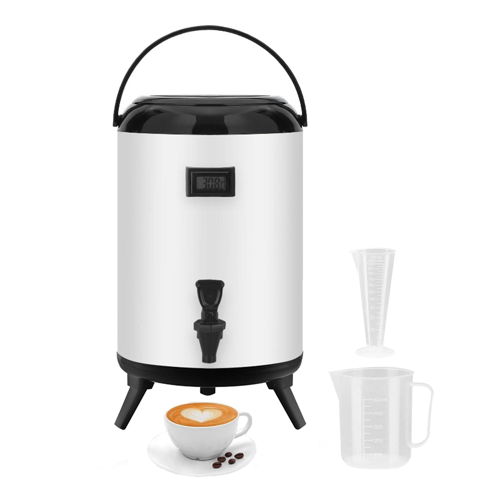 保温ポット卓上断熱バレル6L 8L 10L 12L 大容量 二重層 温水ボイラー 魔法瓶 ホット・コールド二重絶縁 ミルクティー保温バケツ 商業向け 大容量 ジュース お湯 ミルク ミルクティー豆乳用