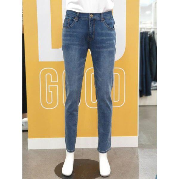 テーパードフィット男女共用インバンドジーンズNQK670