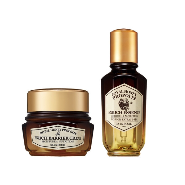 (SET/アンプルミニ5種贈呈) ロイヤルハニー プロポリス インリッチ エッセンス+クリーム