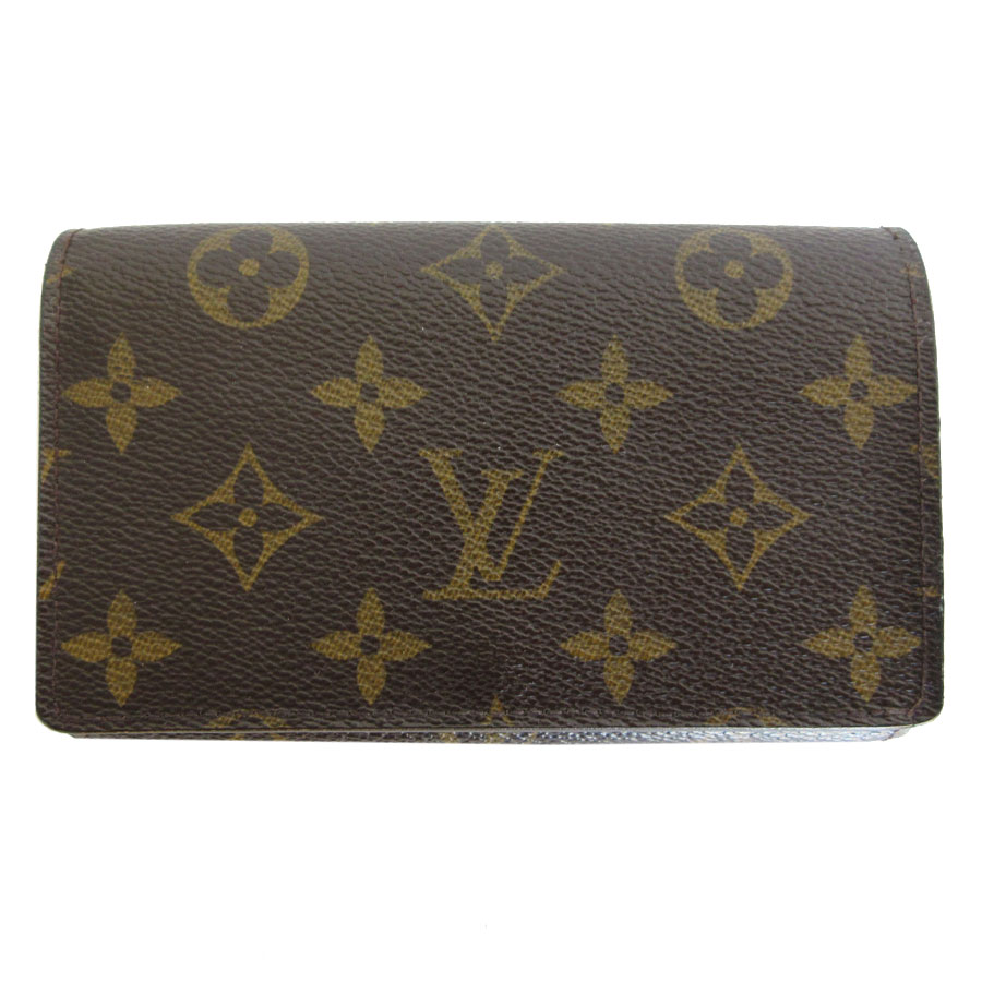 ルイ ヴィトン LOUIS VUITTON 二つ折り財布 モノグラム ポルトモネ ビエ トレゾール モノグラムキャンバス ブラウン レディース M61730 k0035a