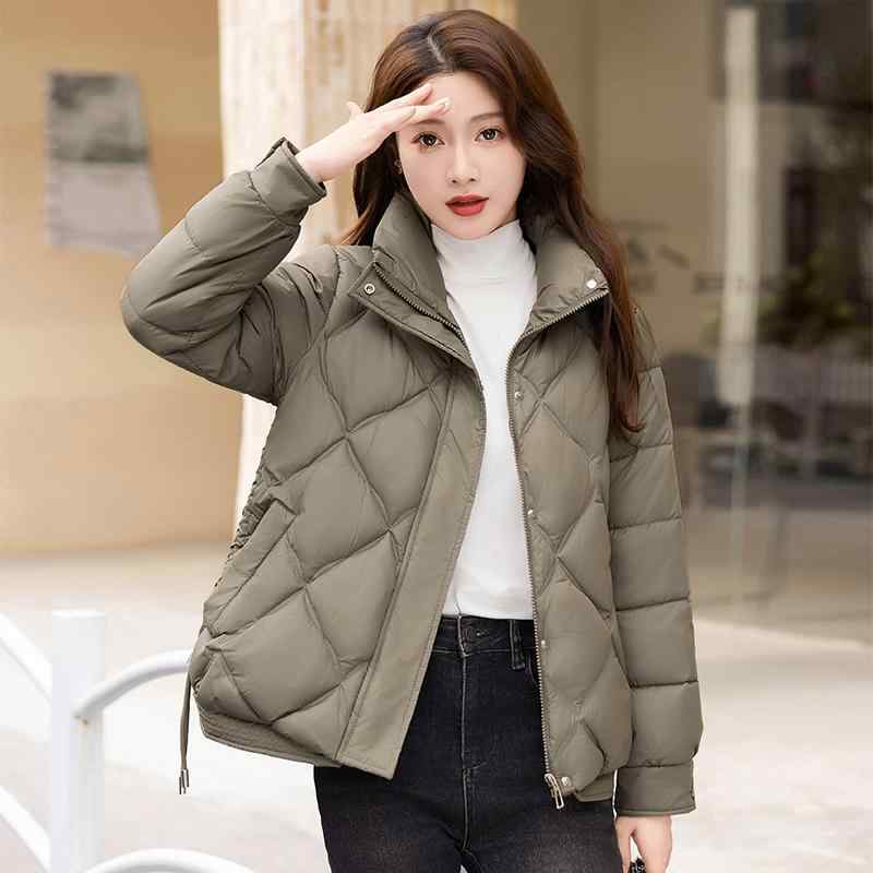 秋服 レディース ファッション オシャレ カワイイ シンプル 大人カワイイ 大きいサイズ コットン ジャケット 秋冬 ダウン 綿 暖かい ジャケット 服 韓国ファッション スタイル