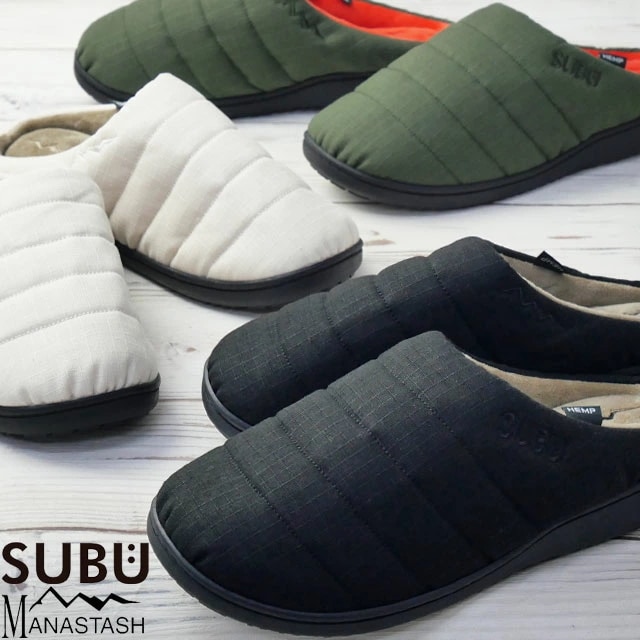 スブ マナスタッシュ メンズ サボサンダル コラボモデル 冬用 サンダル コンフォートシューズ 防寒 靴 SUBU x MANASTASH HEMP RIPSTOP SANDAL 792-599300