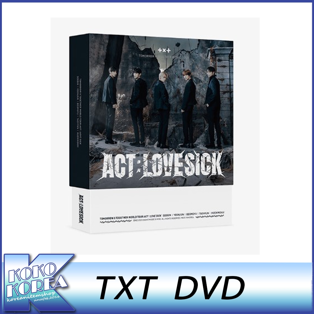 TXT DVD 公式グッズ TOMORROW X TOGETHER WORLD TOUR ACT : LOVE SICK IN SEOUL DVD
