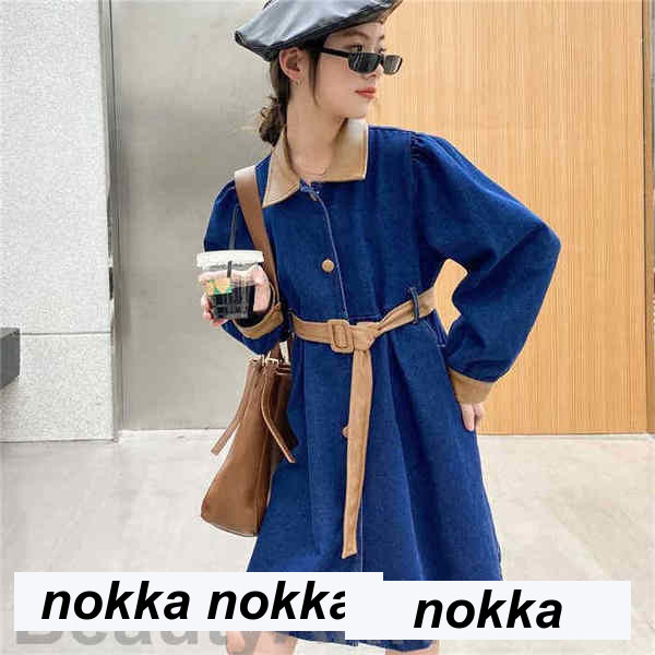 子ども服 ヒップホップ トレンチコート デニムコート ロング 衣装 ジャンパー キッズ ジュニア