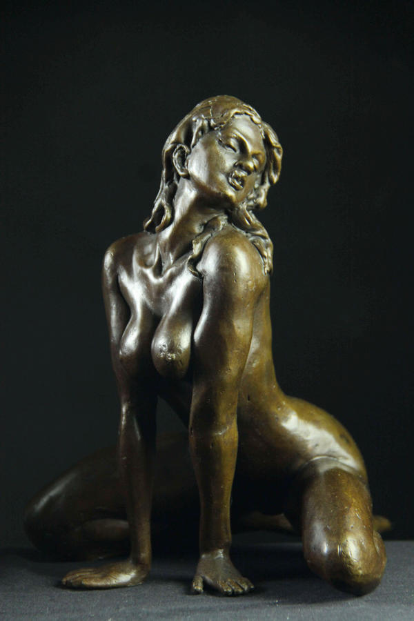 欲しいの 大型ブロンズ像 数量限定インテリア彫刻フィギュア セクシーな裸女 彫刻/オブジェクト