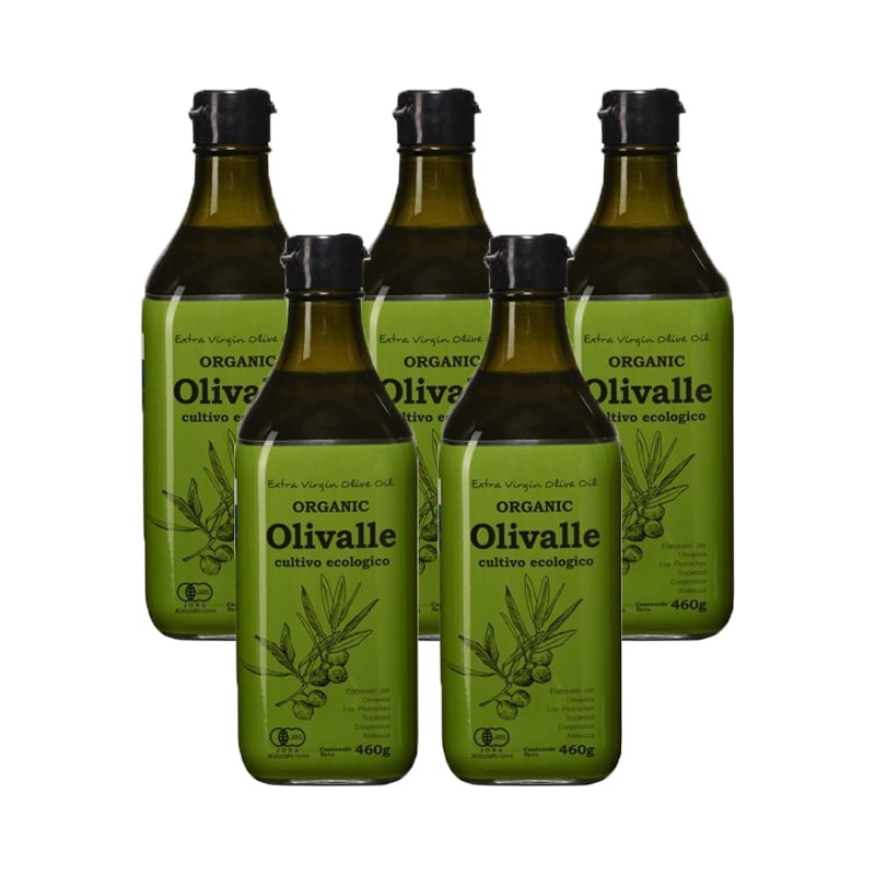 ムソーオーガニック 有機エクストラバージンオリーブオイル 460g 5本セット Olivalle 調味油 パスタ サラダ 9,180円