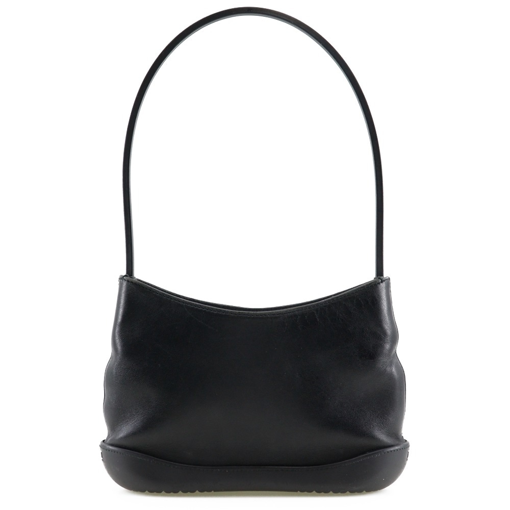 ショルダーバッグ レザー ラバー 黒 レディース 中古品