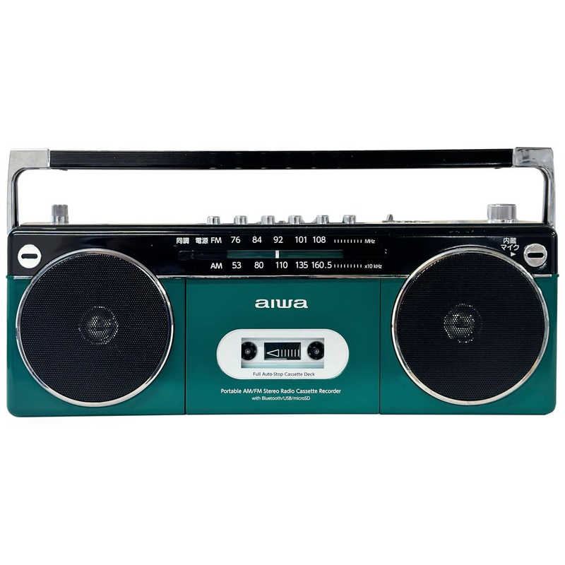 とうしょう　ステレオ型ラジカセ ［ワイドFM対応 /Bluetooth対応］ グリーン　GAA4-RCP0002-GN