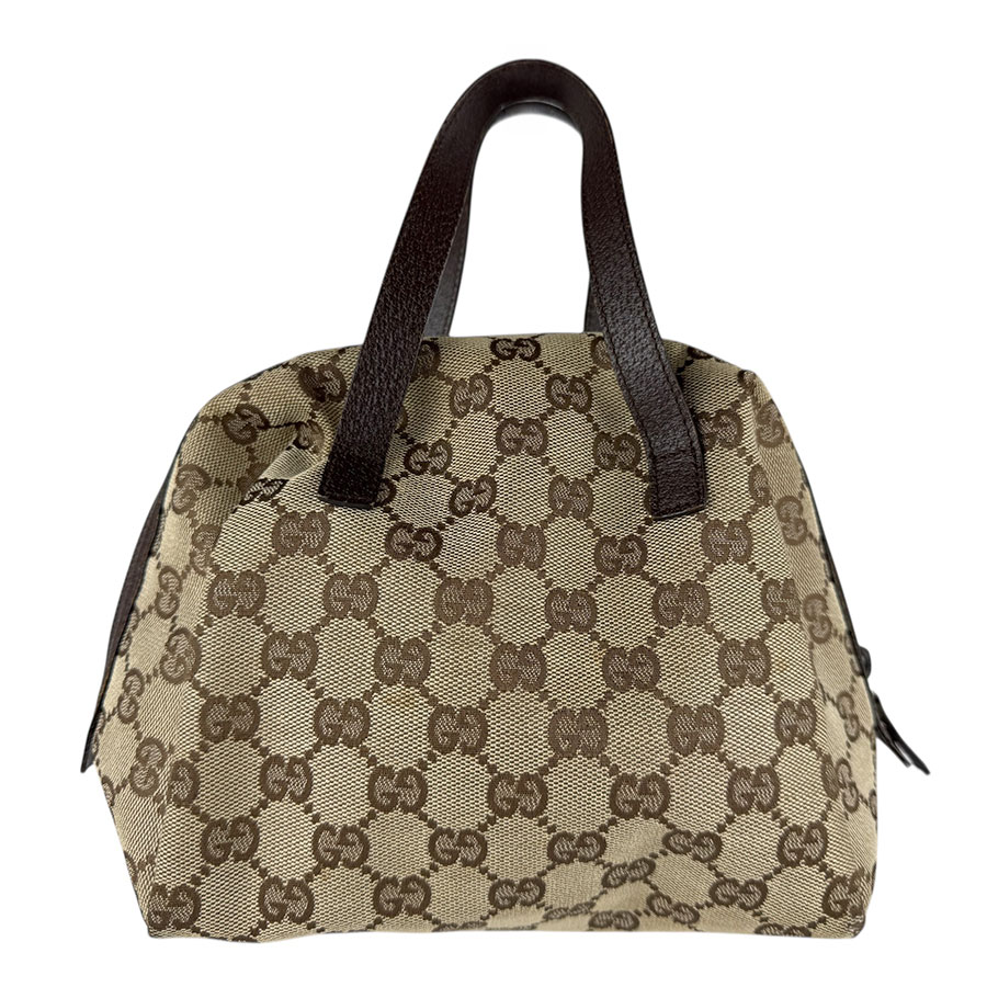 グッチ GUCCI ハンドバッグ GGキャンバス/レザー ブラウン レディース 124542 z9040