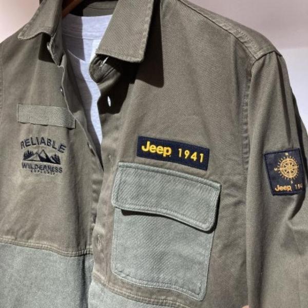 JEEP ツイル配色アウター型野戦シャツジャケット__A JM3SHU211_1
