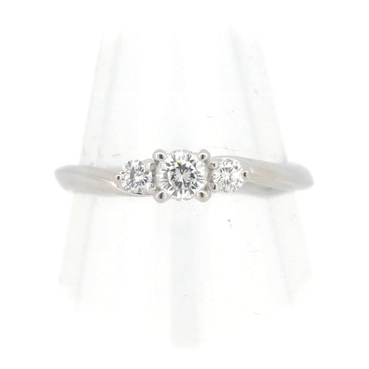 D&D144 ダイヤモンド リング 指輪 0.24CT 0.11CT 11.5号 PT900(プラチナ) 質屋出品