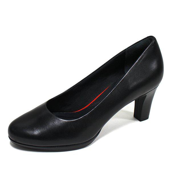 トータルモーション レア パンプス 7cm ミディアム 女性 フォーマル ヒール シューズ 女性用 ブラック CH2350