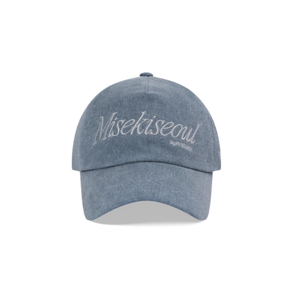 MISEKI SEOUL Serif logo ball cap NAVY MSK252AC02NV 6,665円