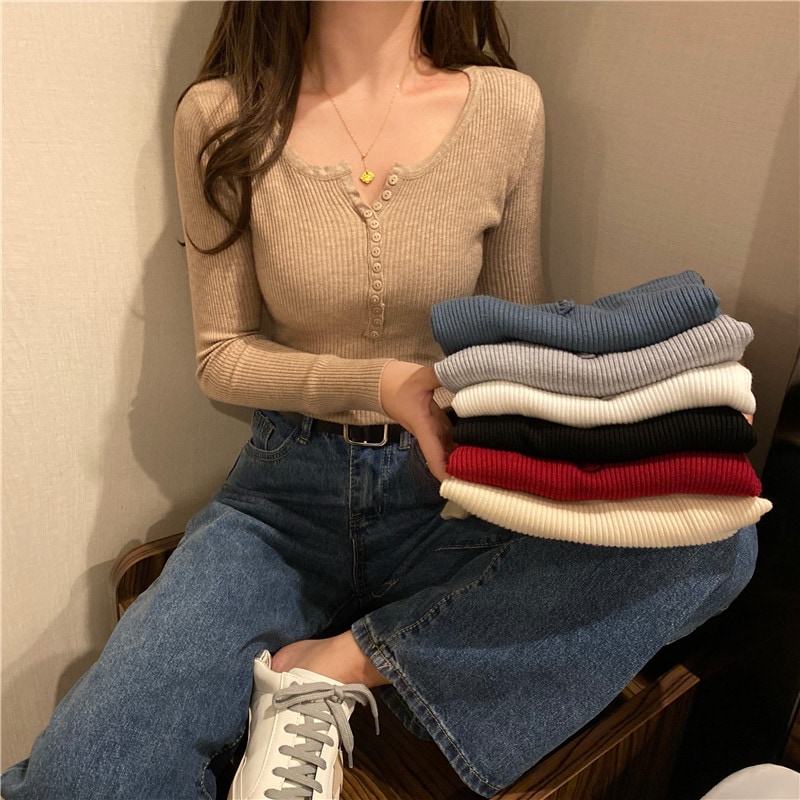 韓国ファッション 秋冬新作 8色柔らかく ニットカーディガン ゆったりした