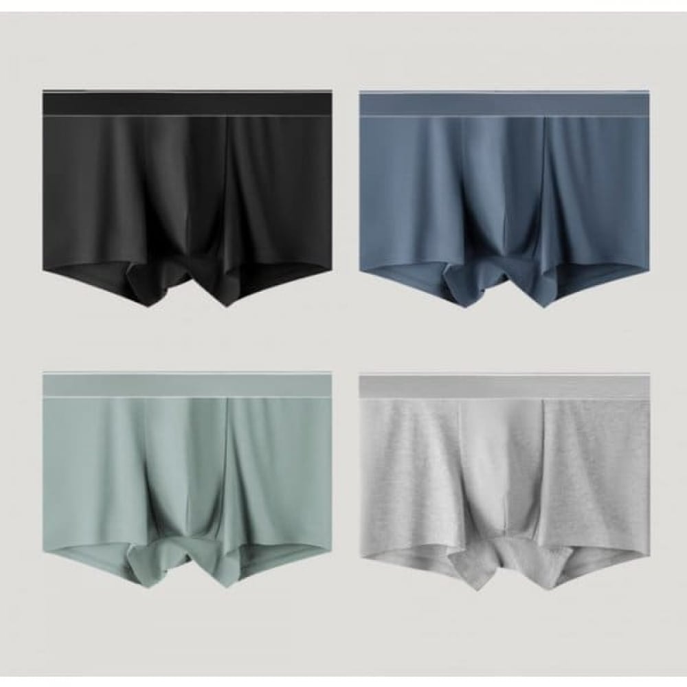 ブランド メンズ デイリー ボクサーブリーフ コットンパンツ 4枚セット Lサイズ