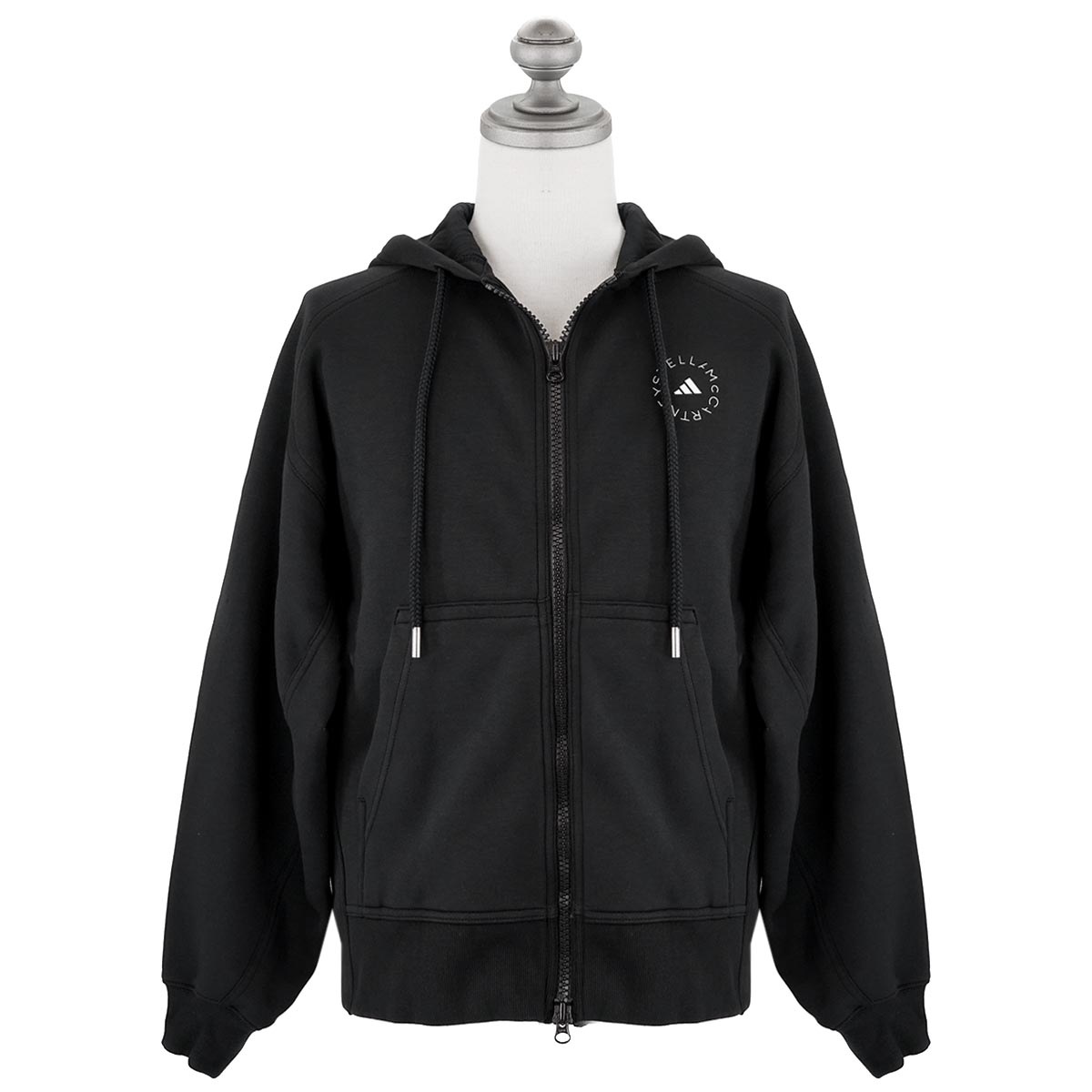 ジップアップフーディー 2023年春夏新作 HR2200 Sportswear Full Zip Hoodie レディース 女性 ジップアップパーカー BLACK/WHITE ブラックホワイト