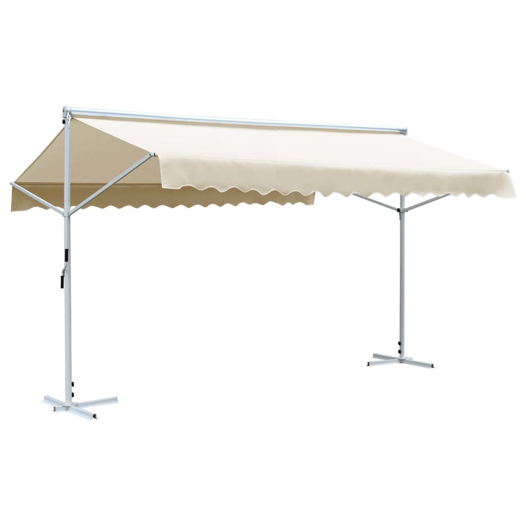 自立型オーニング 500×300cm クリーム