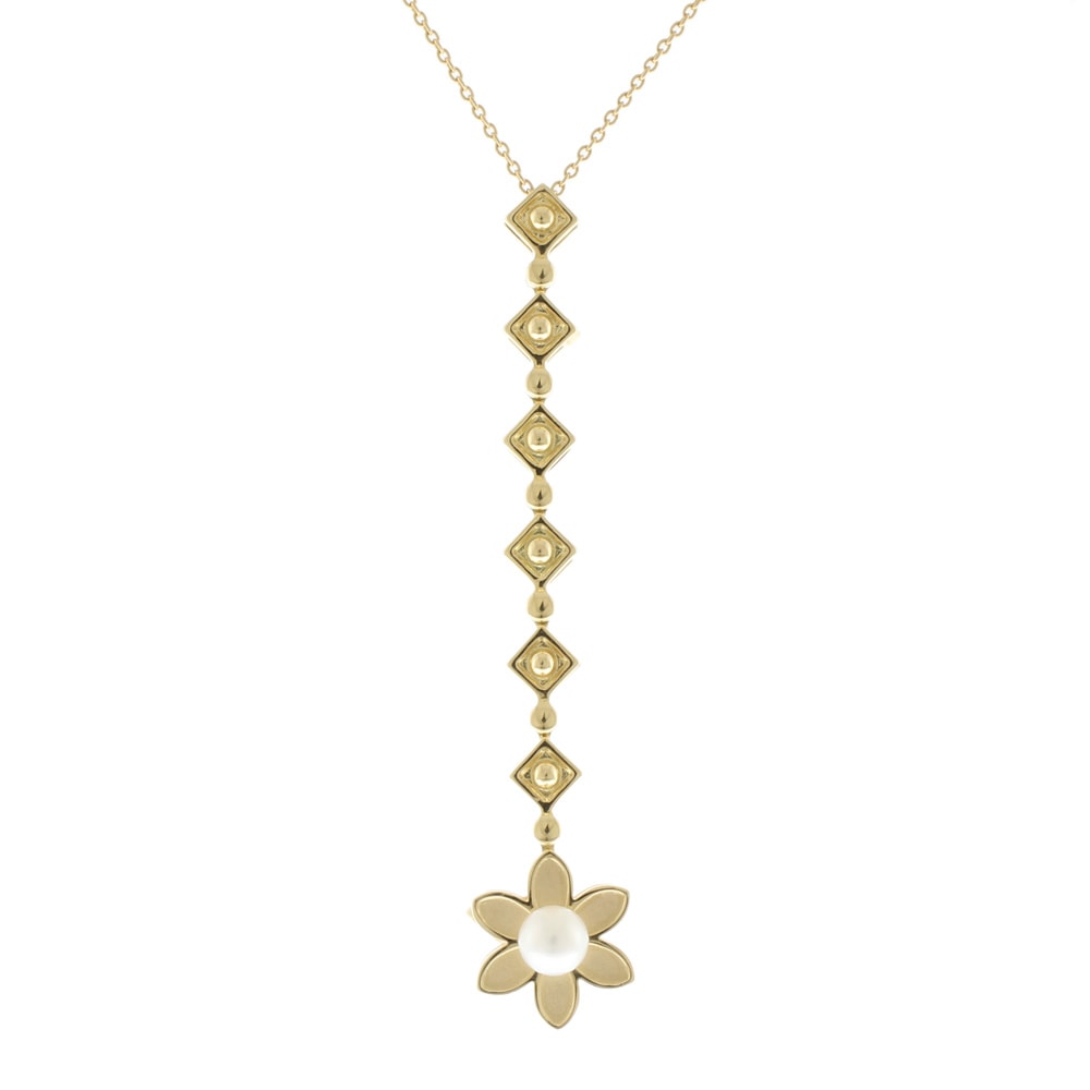タサキ ネックレス 18金 K18イエローゴールド パール TASAKI 中古 美品