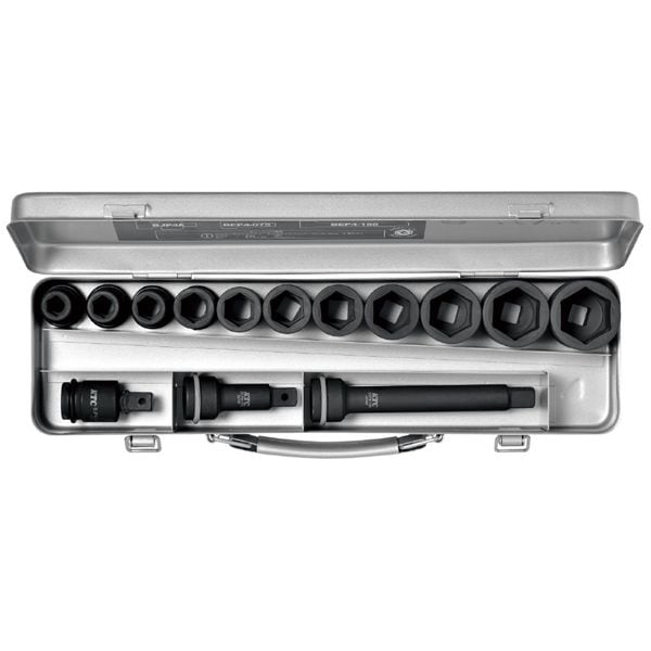 KTC 京都機械工具 12.7SQ インパクトソケットレンチ セット 14個組 TBP411PA ソケット レンチ 工具 ツール DIY 作業工具