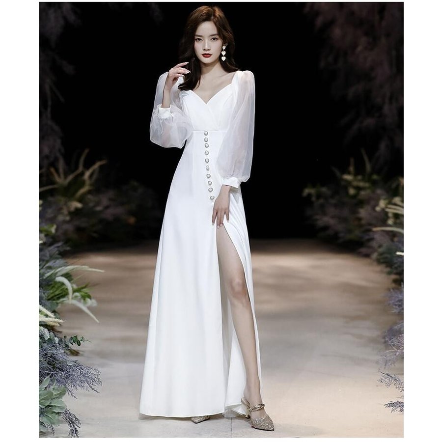 ウエディングドレス ロングドレス パーティードレス フォーマルドレス 結婚式ワンピース 二次会 40