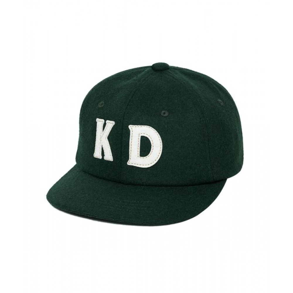 KODAK (コダック) ウールビンテージフラットブリムキャップグリーン