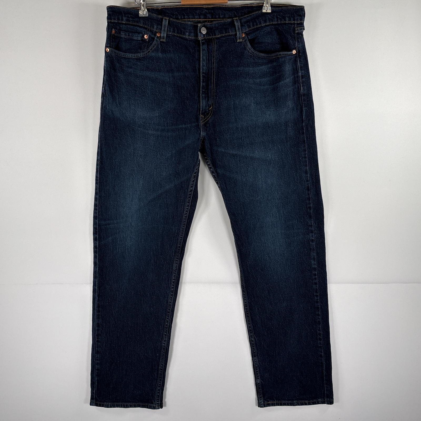 古着 デニムパンツ 505 ストレート ジーパン ジップフライ ストレッチ 大きいサイズ w40 L32 ブルー メンズ