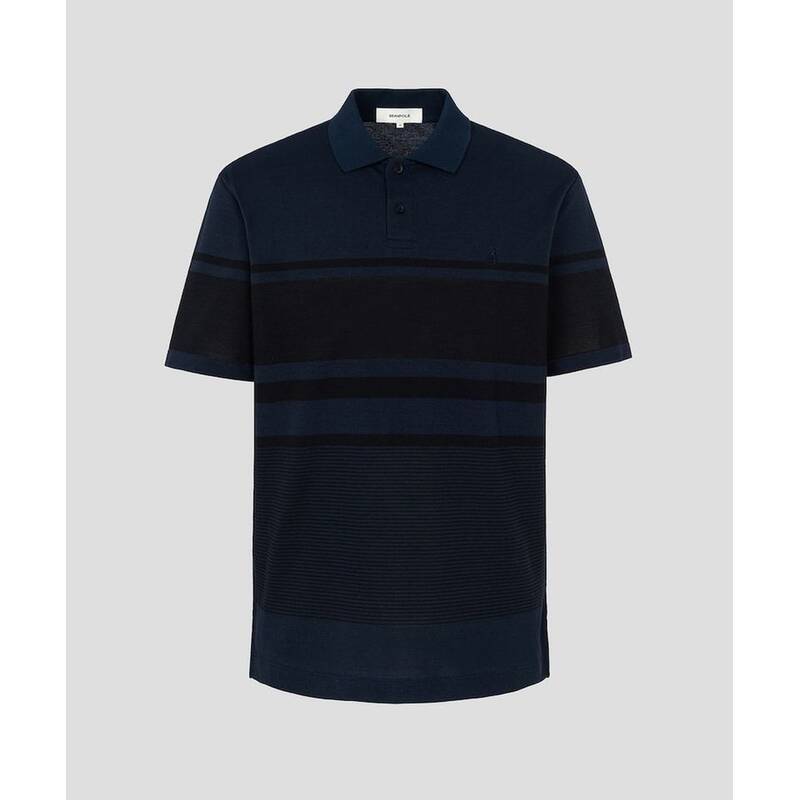 빈폴 BEANPOLE MEN 믹스 스트라이프 칼라넥 티셔츠 - 네이비 BC6542C74R 406226 1757957