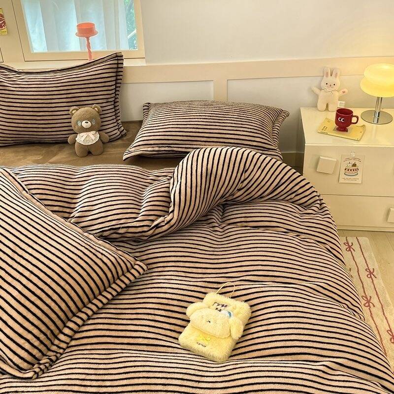 毛布 布団カバー 厚手 冬用 ベッドカバー 暖かい 抗菌防臭 ダブルサイズ 掛け布団カバー 洗える 寝具 ベッド用品 プレゼント シングル セミダブル ダブル 韓国ファッション