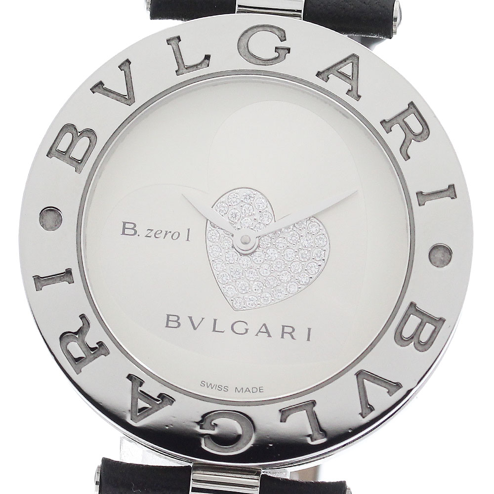 ブルガリ BVLGARI BZ35S B-zero1 ダブルハート ダイヤモンド クォーツ レディース 箱・保証書付き_911674【中古】
