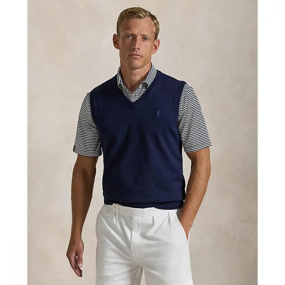 ポロ ゴルフ メンズ パフォーマンス コットン ブレンド セーター ベスト MNPGSWE1CM20028410