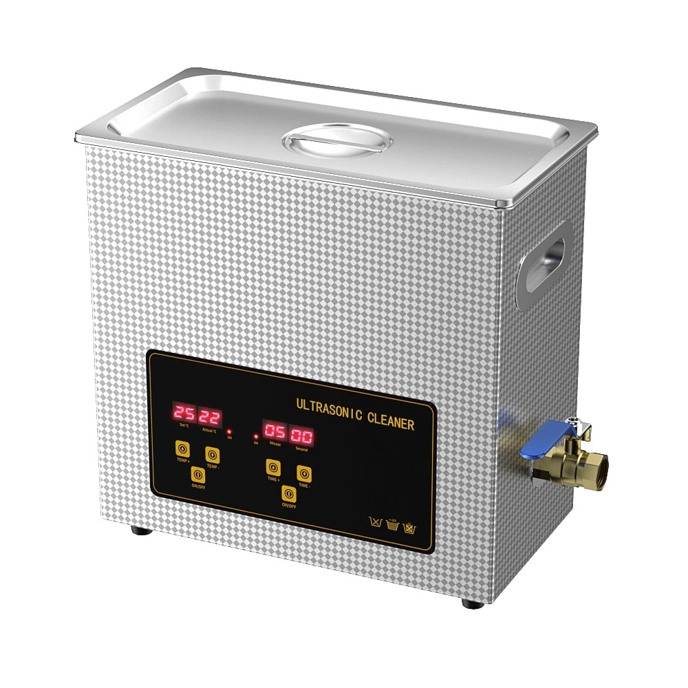 超音波洗浄機 業務用 中型 超音波洗浄器 6L 180W デジタル 加熱 超音波 洗浄機