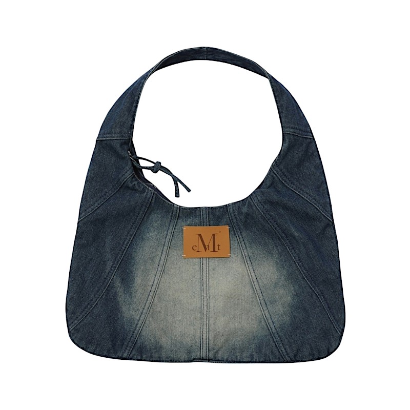 ウェーブ デニムショルダーバッグ クロスバッグ 3color 公式正規品 ショルダーバッグ ディリーバッグ 可愛い おしゃれ 韓国ファッション 韓国雑貨 韓国アイテム