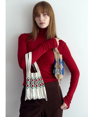 JOSEPH&STACEY公式 ニットバッグ Lucky Pleats Knit S Pattern_(ALL)